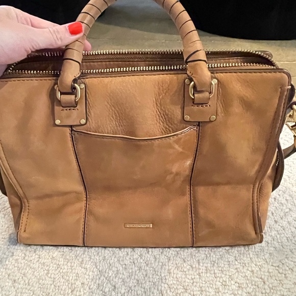 Rebecca Minkoff Brown Suede Leather Satchel - Picture 3 of 9